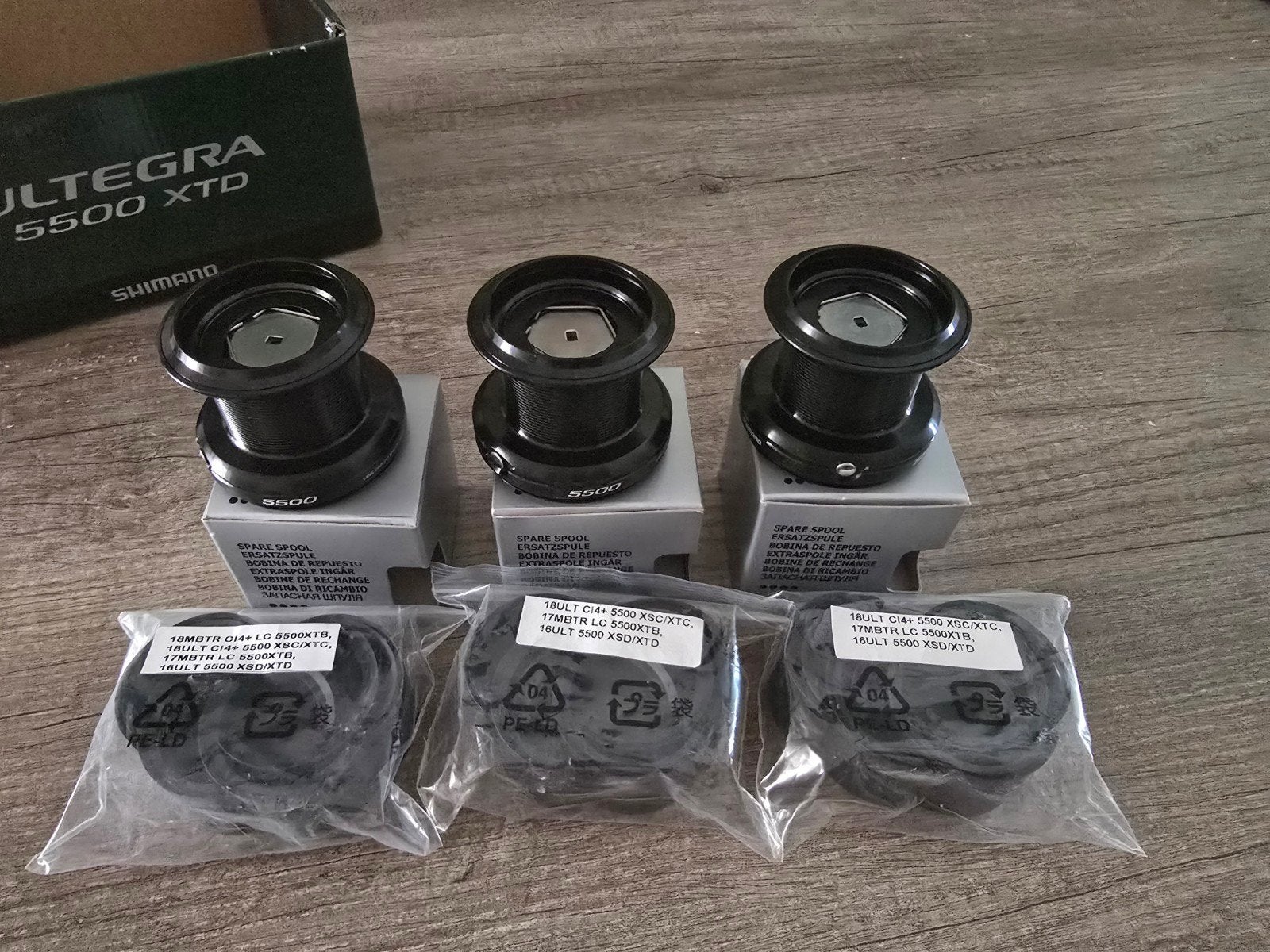 Shimano Ultegra 5500 XTD reserve spoelen - 3 stuks- Nieuw, Ophalen of Verzenden, Nieuw, Molen