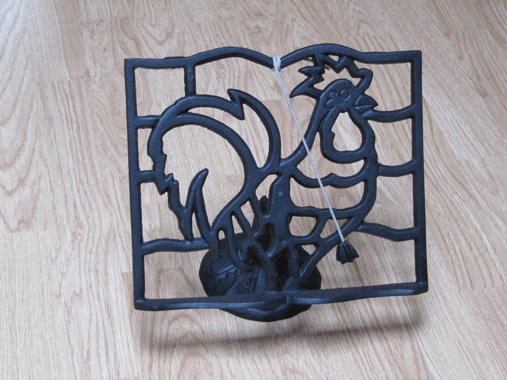 Zware klassieke gietijzeren kookboekstandaard. Zwart, Overige typen, Ophalen of Verzenden, Zo goed als nieuw, Zwart