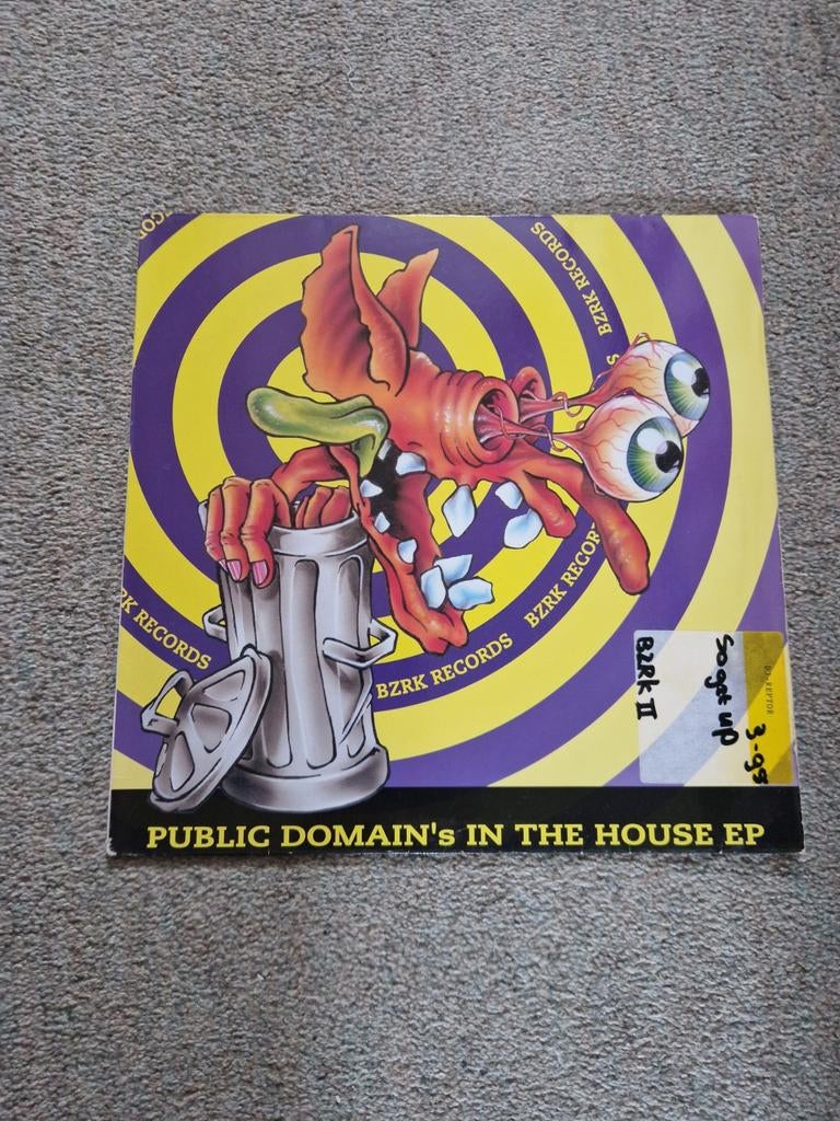 Public Domain's In The House EP - BZRK Records Vinyl, Ophalen, Gebruikt, 1990 - 1999, 12 inch