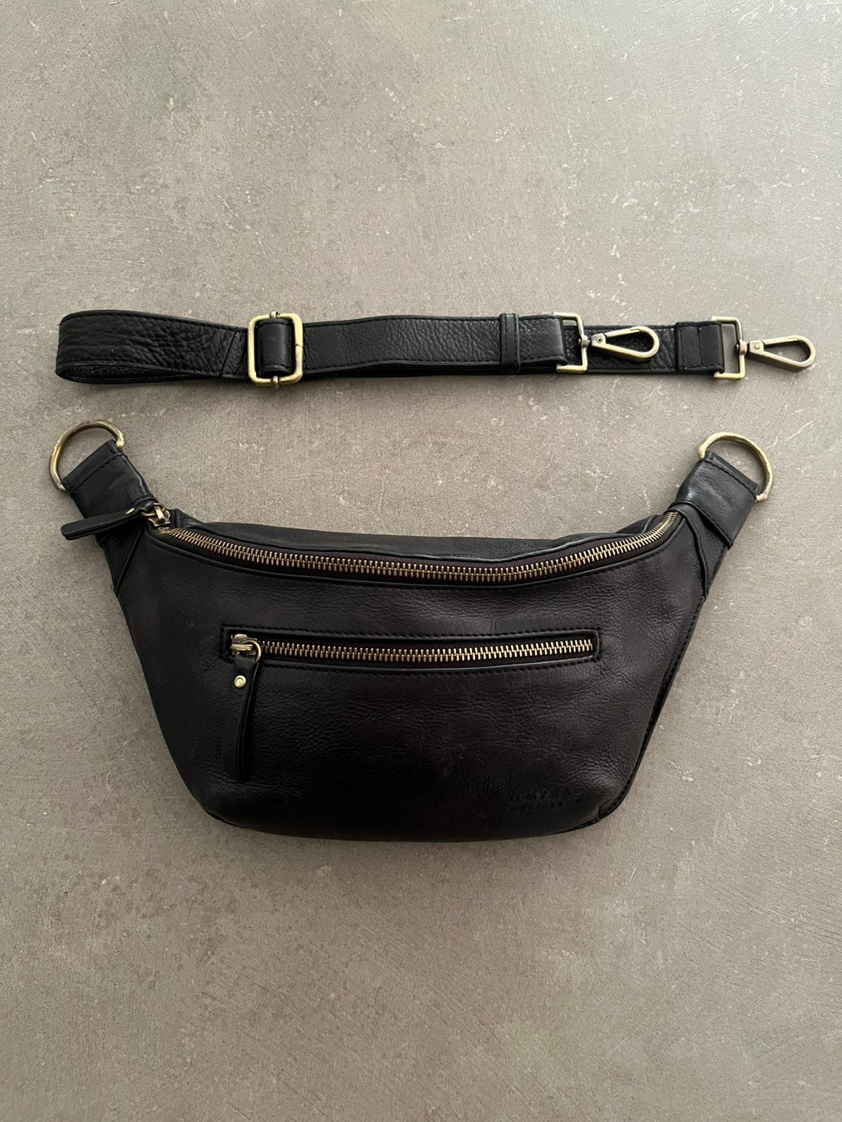 Schitterende Drew Bum Bag O My Bag Amsterdam soft grain leer, Overige merken, Gebruikt, Verzenden, Zwart