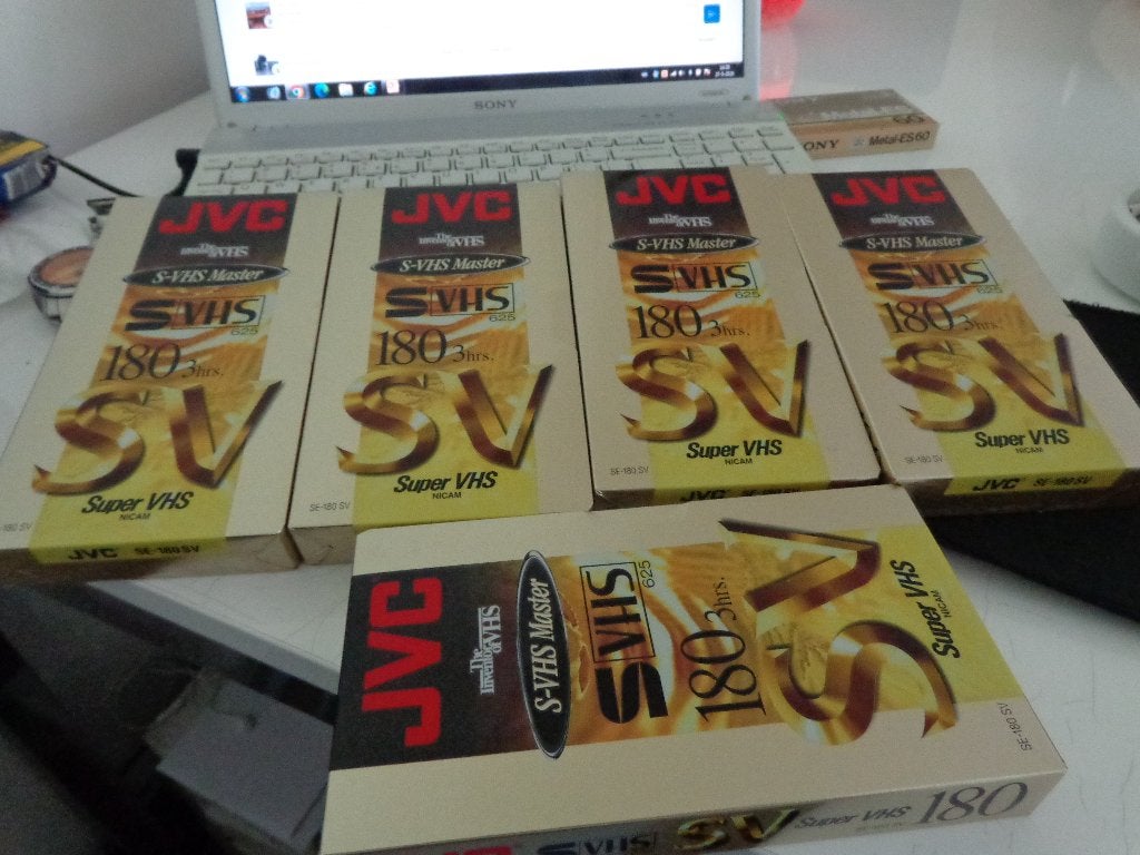 5x jvc super vhs  tape  s  nieuw  en geseald, Ophalen of Verzenden, Nieuw, Videoband
