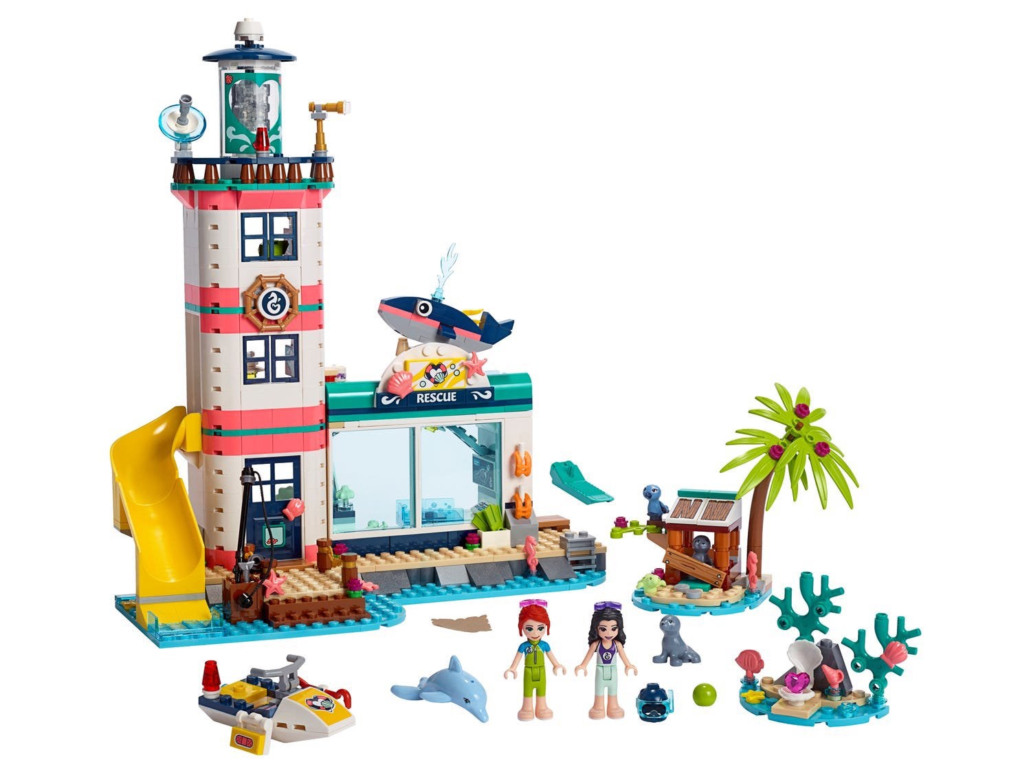 Lego Friends Reddingscentrum in de vuurtoren 41380, Lego, Friends, Ophalen of Verzenden, Complete set
