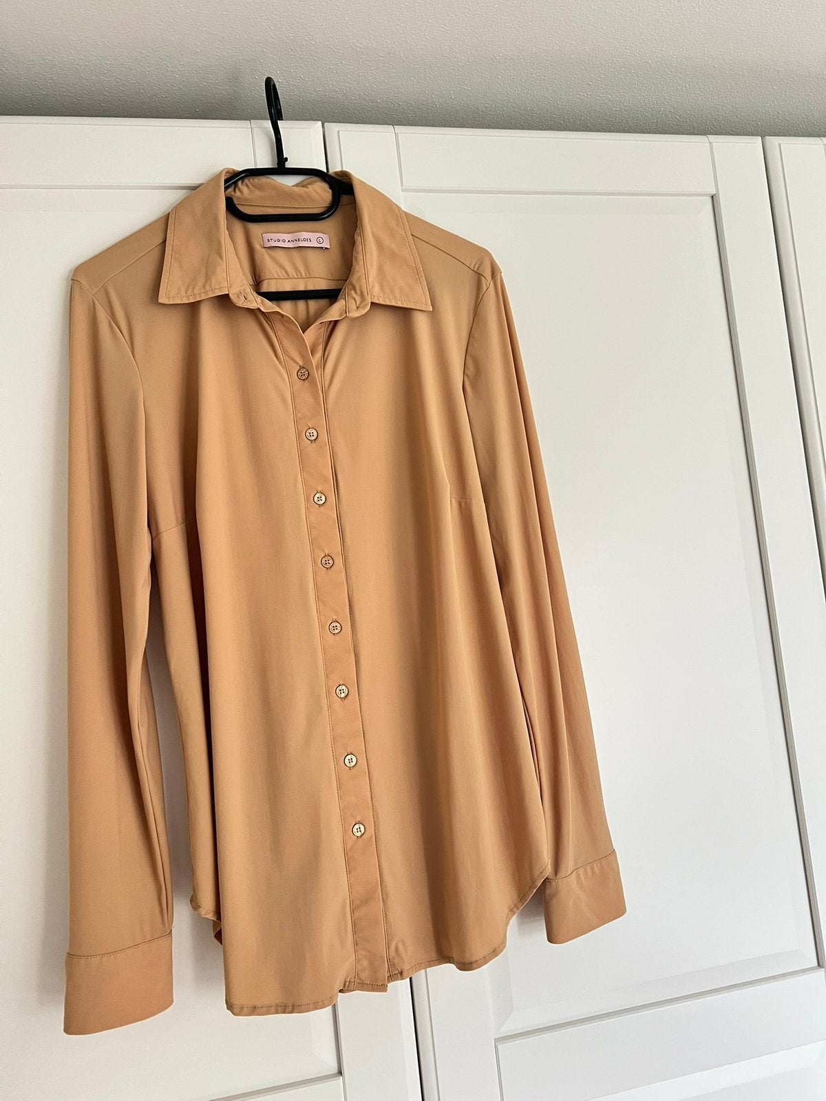 Studio anneloes poppy blouse L dark sahara travelstof, Overige kleuren, Ophalen of Verzenden, Zo goed als nieuw, X