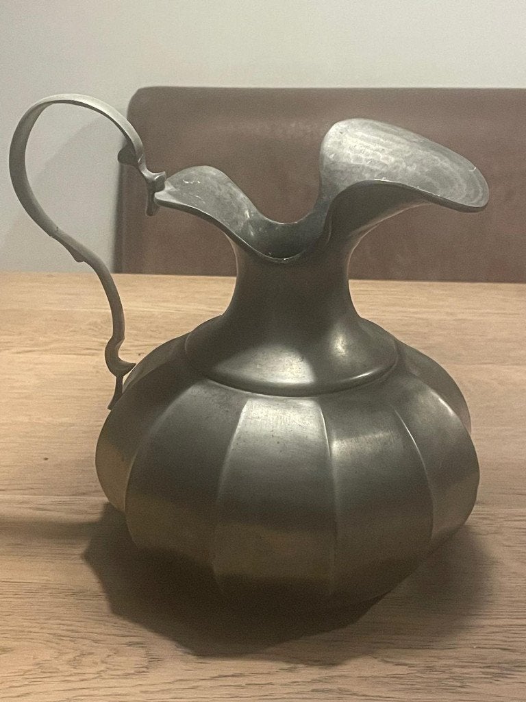 Tinnen kan - vaas, Ophalen of Verzenden