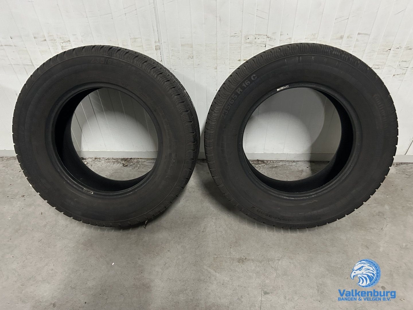 5mm! Allseasonbanden 235/65R16C Continental Vanco 4 Seasons, Gebruikt, -, Ophalen of Verzenden, 235 mm