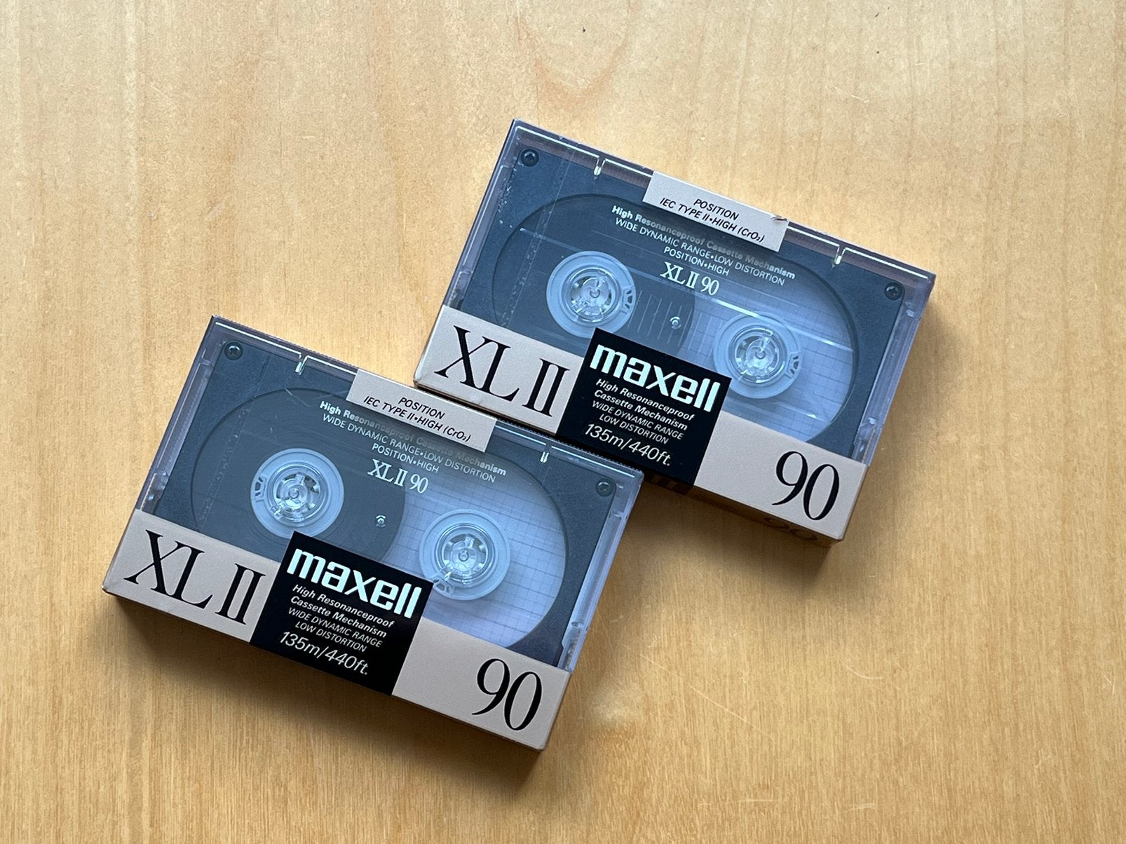 Maxell XL-II 90 cassettes van 1988 nieuw in verpakking, Cd's en Dvd's, 2 t/m 25 bandjes, Overige genres, Ophalen of Verzenden