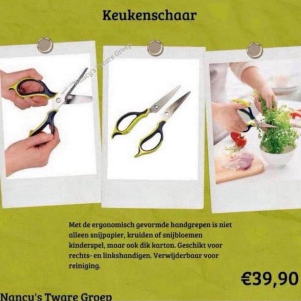 Keukenschaar Tupperware, Ophalen, Nieuw, Groen, Overige typen