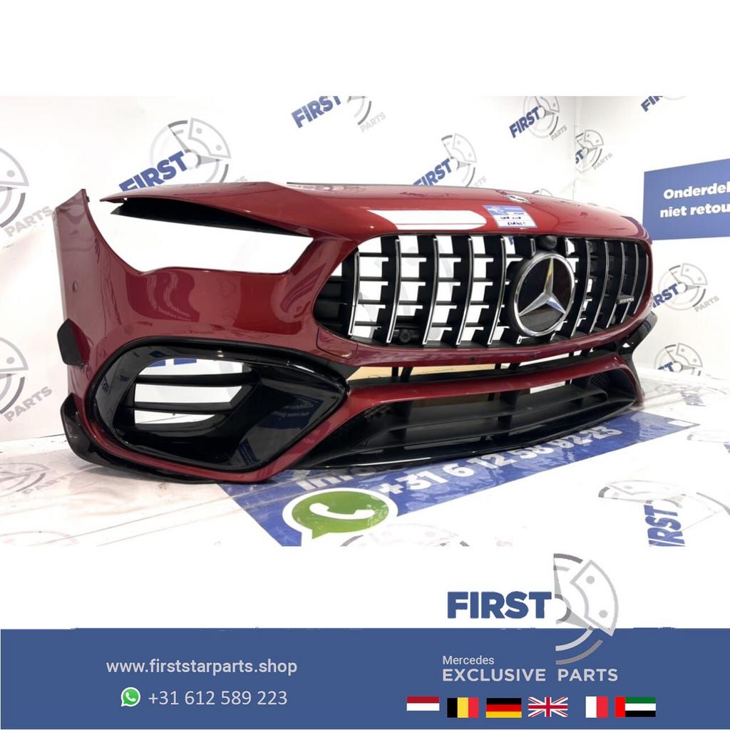 W118 CLA 45 CLA45S AMG AERO VOORBUMPER ROOD + GT GRIL ORIGIN, Auto-onderdelen, Carrosserie en Plaatwerk, Gebruikt, -, Voor, Ophalen of Verzenden