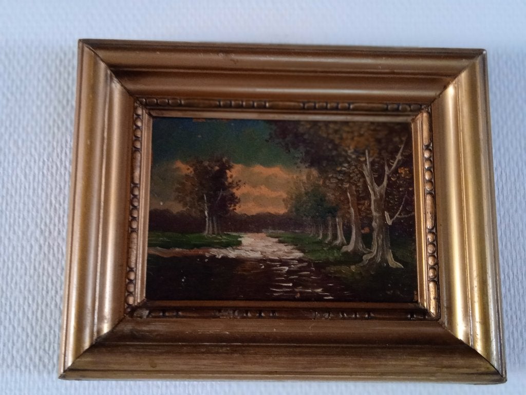 schilderijtjes, Antiek en Kunst, Ophalen of Verzenden, Ingelijst