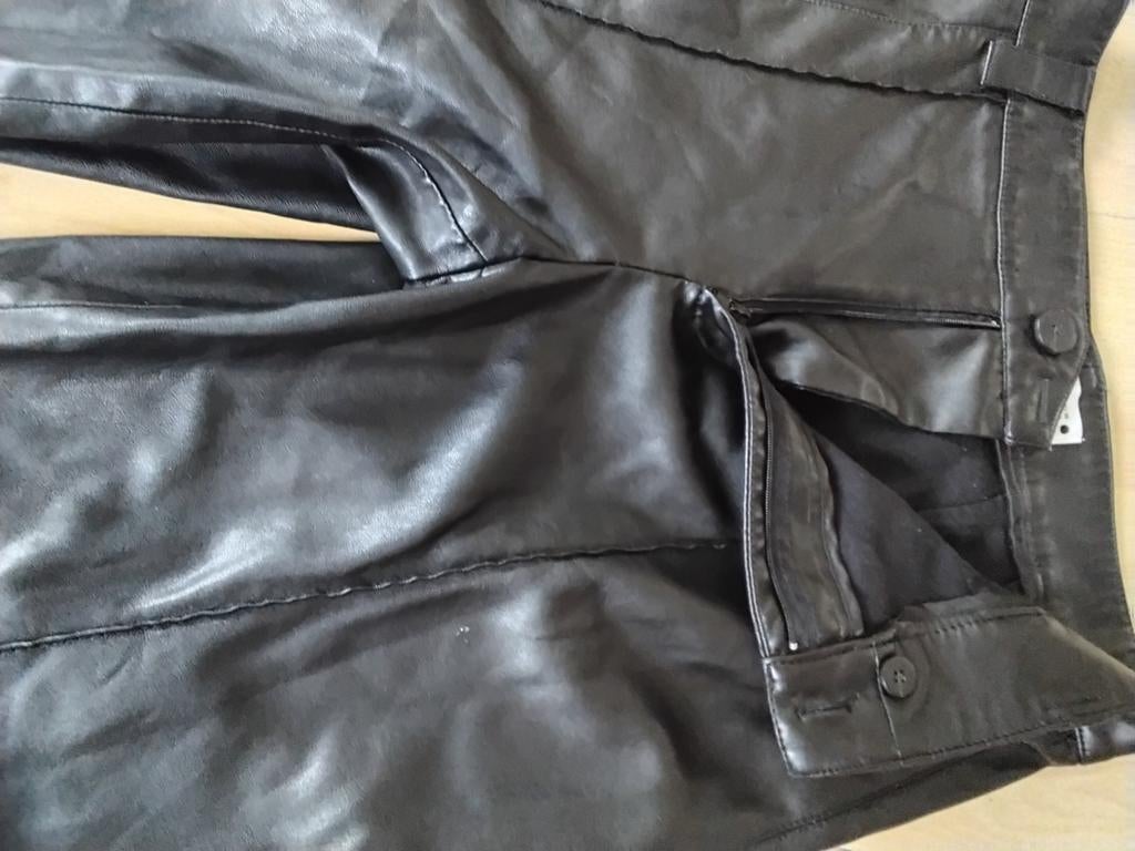 Zara leren broek 38, Zara, Ophalen of Verzenden, Nieuw, Zwart