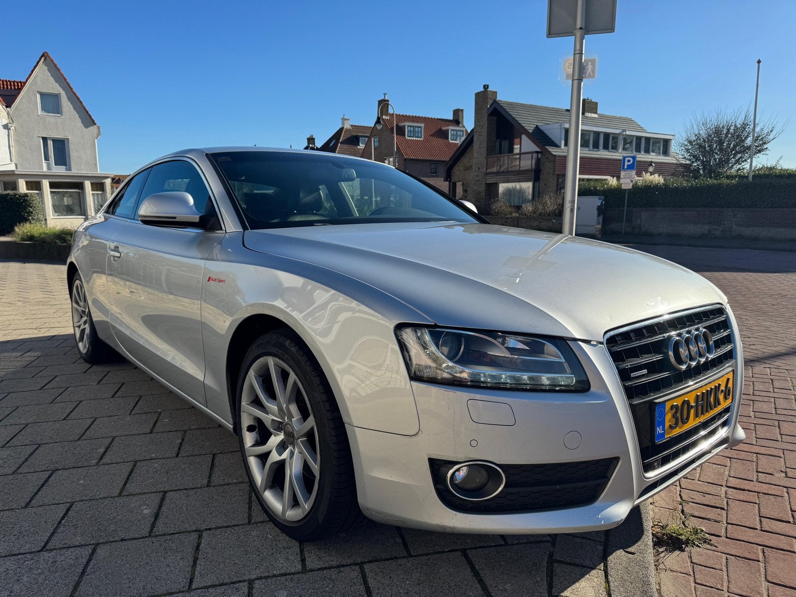 Audi A5 Coupé 3,2 FSI Quattro sport/ Autom/ Leer unieke uitv, Auto's, Automaat, Dealer onderhouden, Zwart, Leder