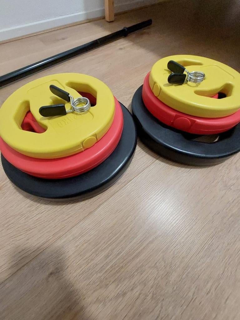 20KG Barbell, Sport en Fitness, Ophalen of Verzenden, Zo goed als nieuw, Rug, Halterstangen