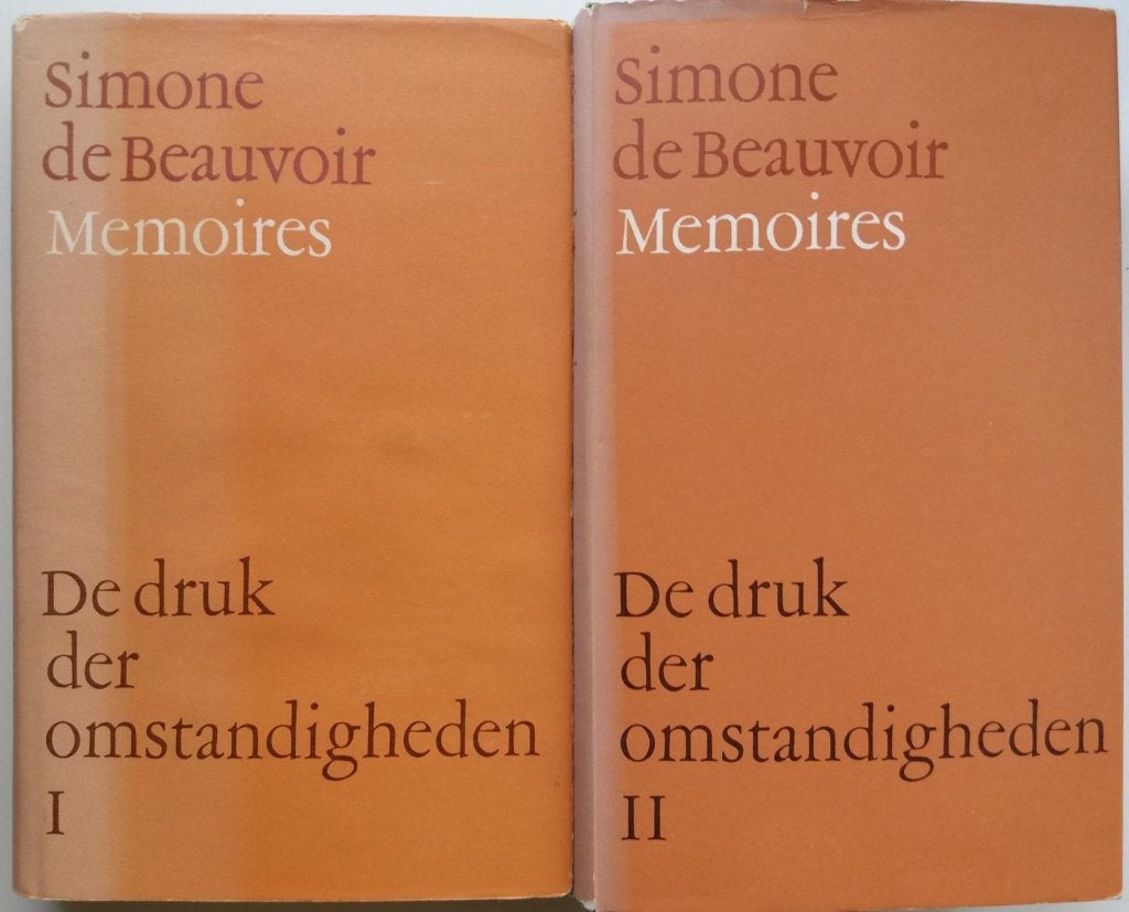 Simone de Beauvoir - De druk der omstandigheden I & II, Antiek en Kunst, Ophalen of Verzenden