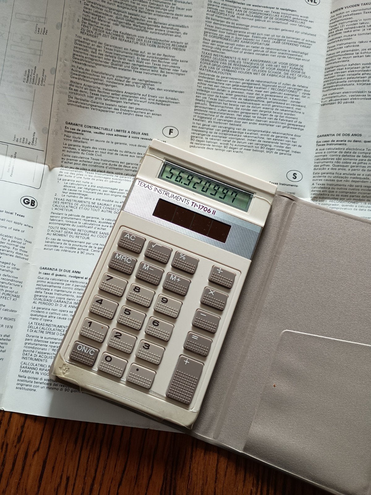 Texas Instruments TI-1706 II (1985), Ophalen of Verzenden, Gebruikt