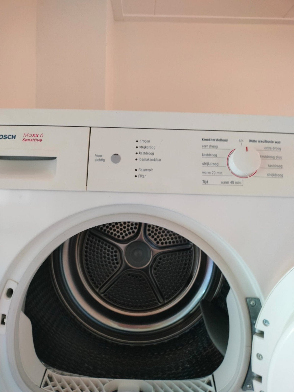Bosch Maxx 6 Sensitive wasdroger, Witgoed en Apparatuur, Ophalen, 6 tot 8 kg, Gebruikt, Voorlader