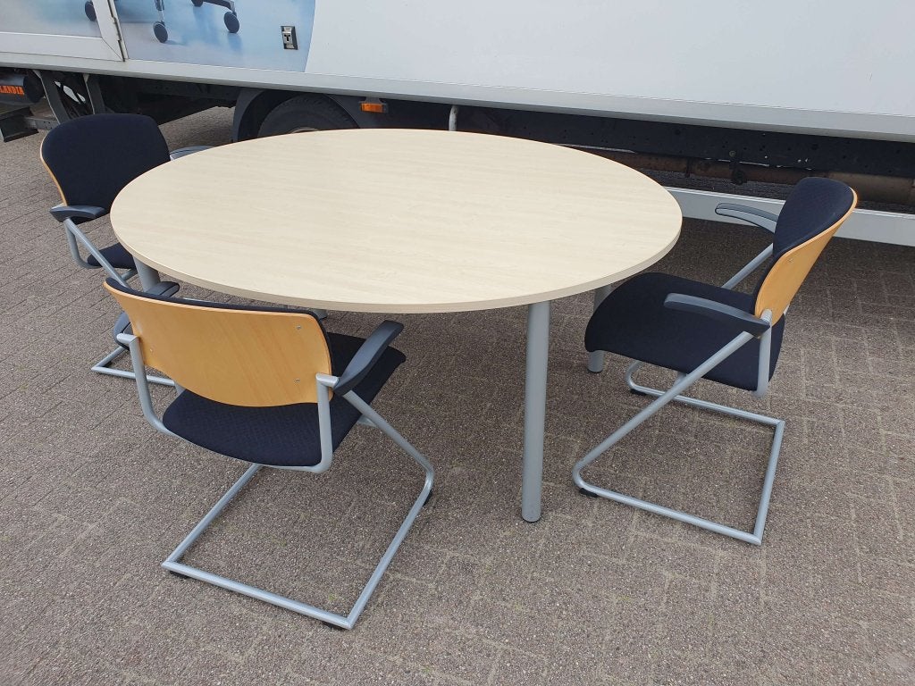 Ovale vergadertafel / bureautafel / kantinetafel 180x120, VST, 120 cm, 180 cm, Zo goed als nieuw