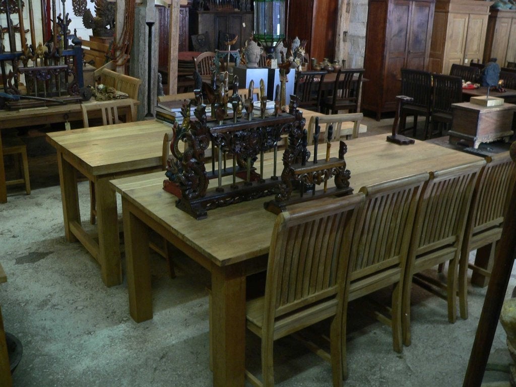 100-en Antieke Tafels Teak hout tafel TT3 AANBIEDING 75% OFF