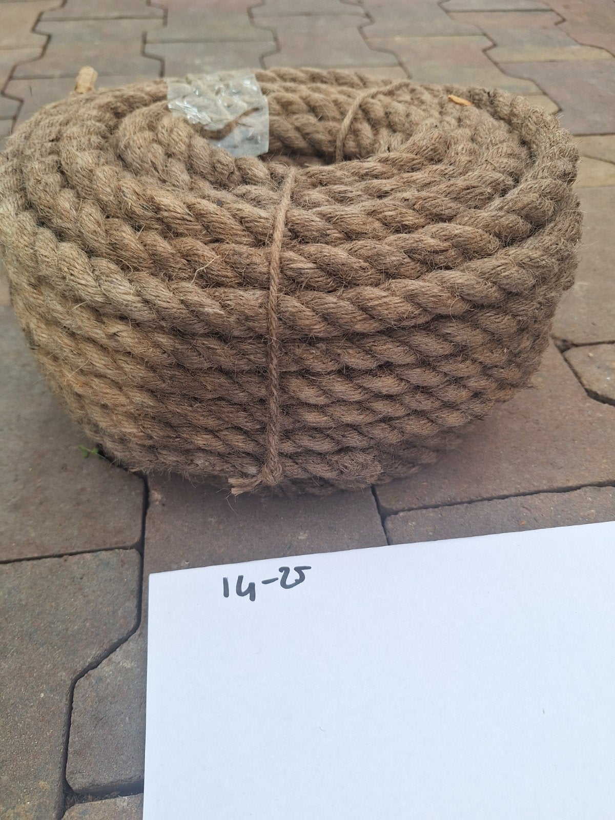 Jute touw 14 mm 25 meter, Ophalen of Verzenden, Nieuw