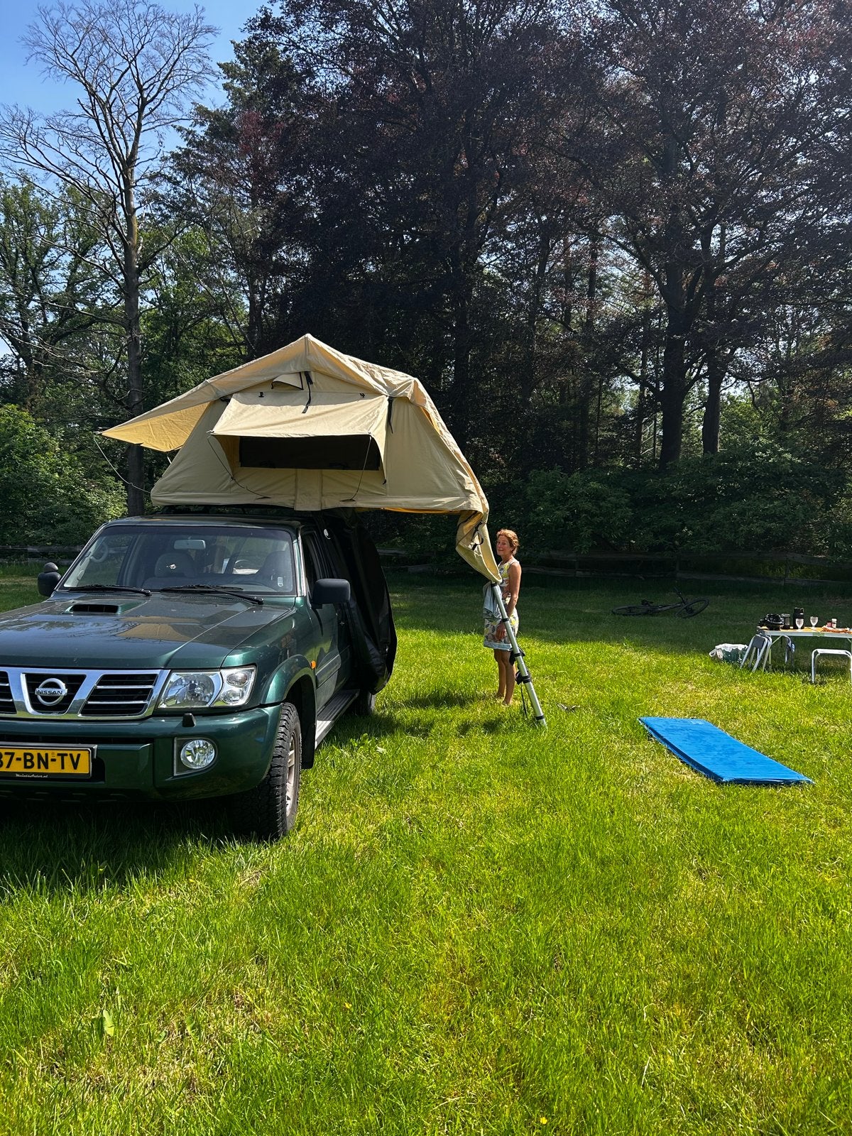 Daktent Deluxe - Avontuurlijk Kamperen op je Auto, Caravans en Kamperen, Tenten, Ophalen, Gebruikt, Tot en met 2