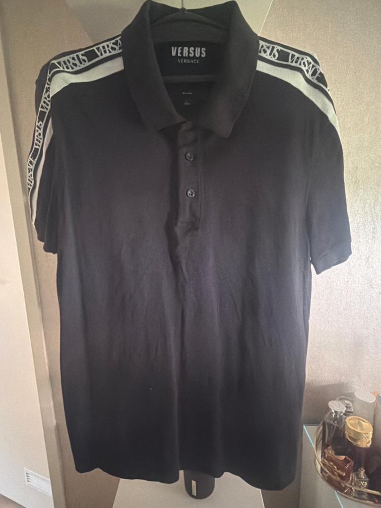 Versus Versace Polo Shirt Maat L, Kleding | Heren, Ophalen of Verzenden, Nieuw, Maat 52/54 (L), Zwart