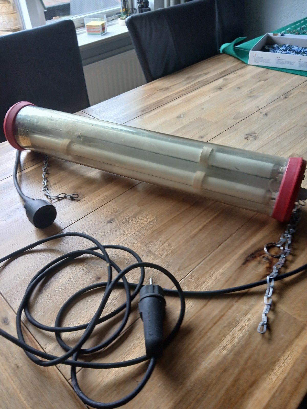 Bouwlamp TL-buis waterdicht - Ideaal voor werkplaats, Ophalen of Verzenden, Gebruikt, Minder dan 50 watt, Lamp met armatuur