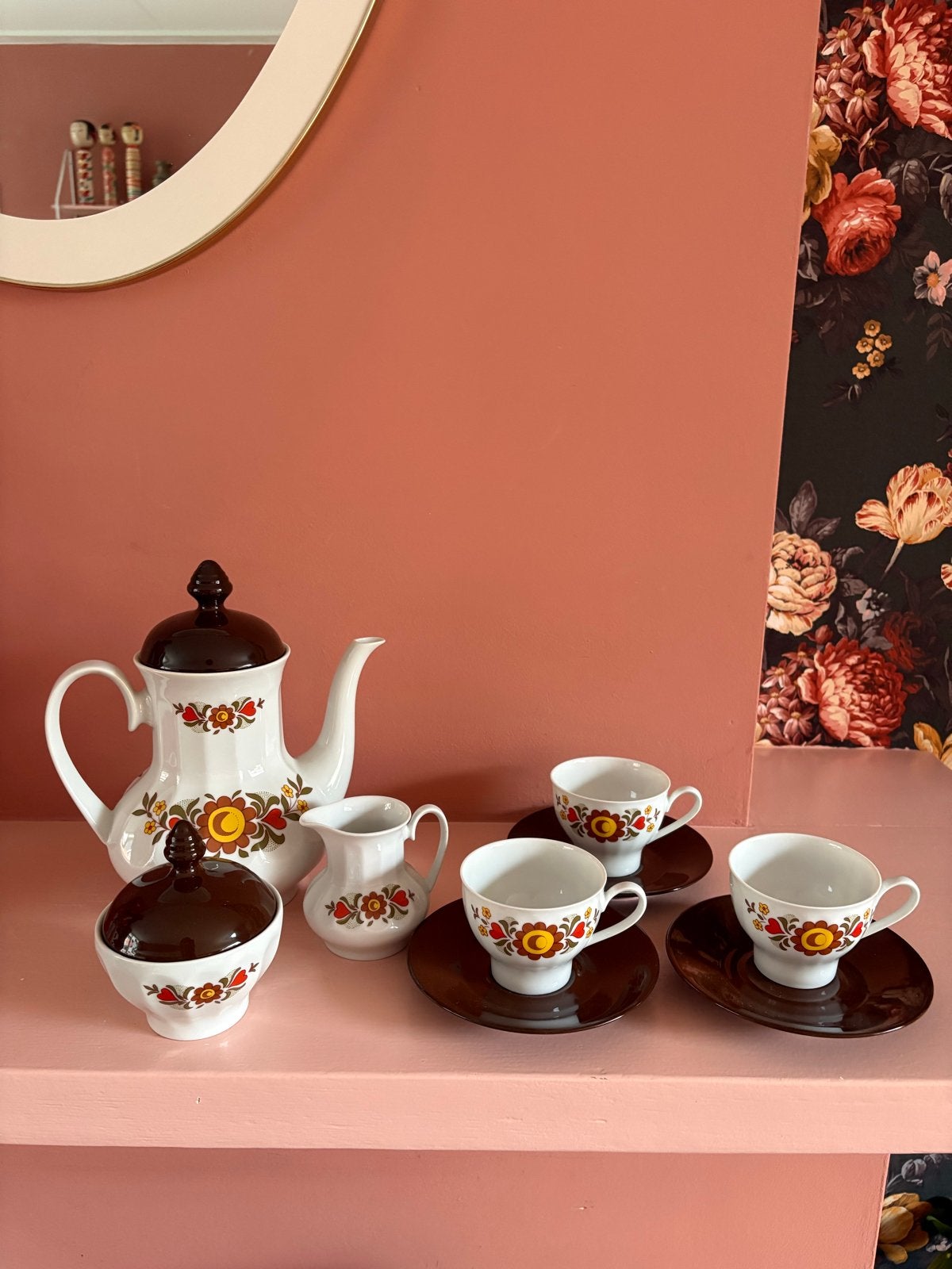 Vintage jaren '70 Bavaria Creidlitz koffieservies, Antiek en Kunst, Ophalen