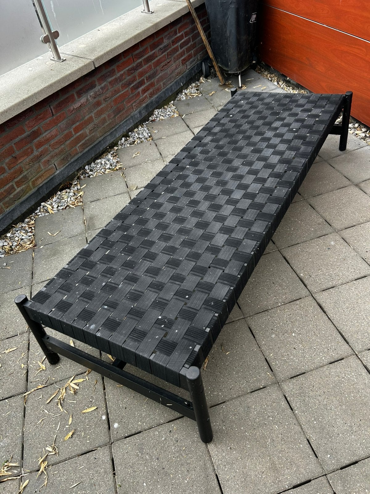 tuin ligbank, Ophalen, Gebruikt, Hout