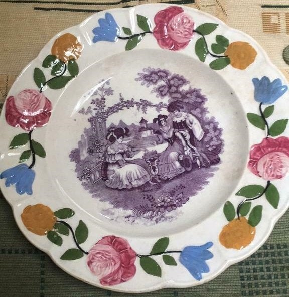 5x Oude Borden Queen's Ware Wedgwood PRIJS PER STUK!, Ophalen