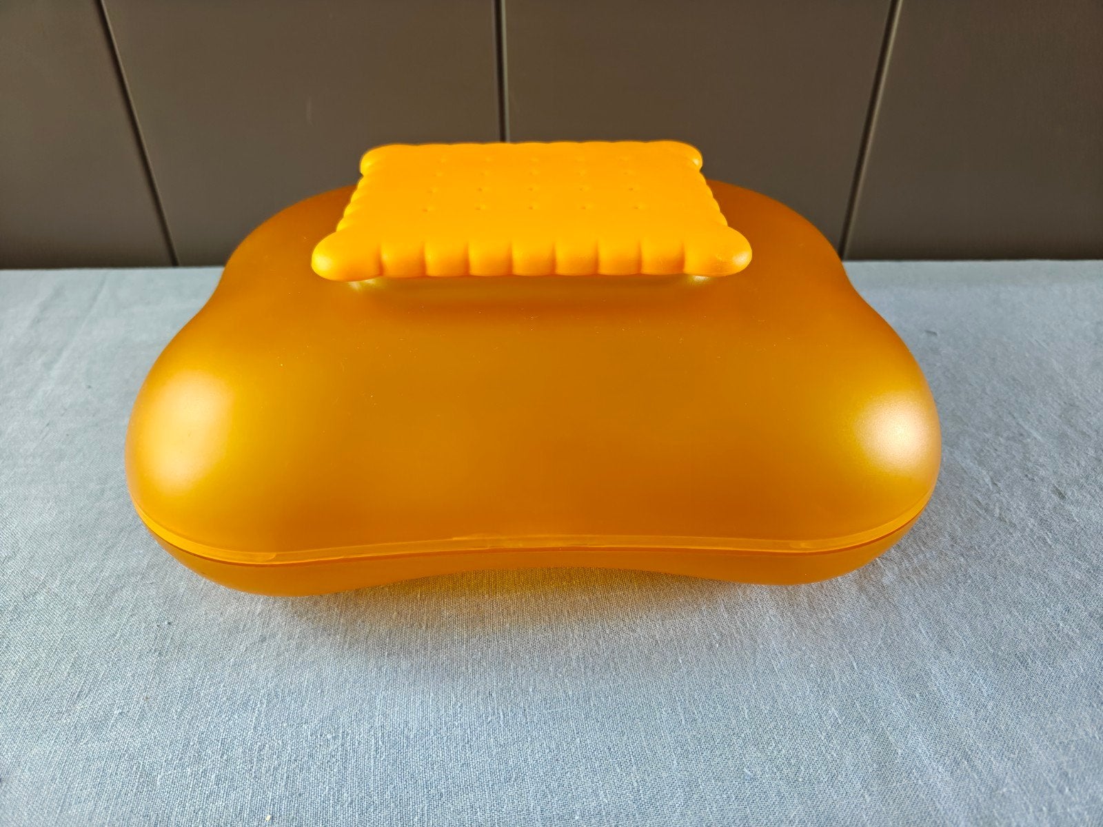 Alessi Mary koektrommel Oranje, Ophalen of Verzenden, Zo goed als nieuw, Overige materialen, Overige stijlen