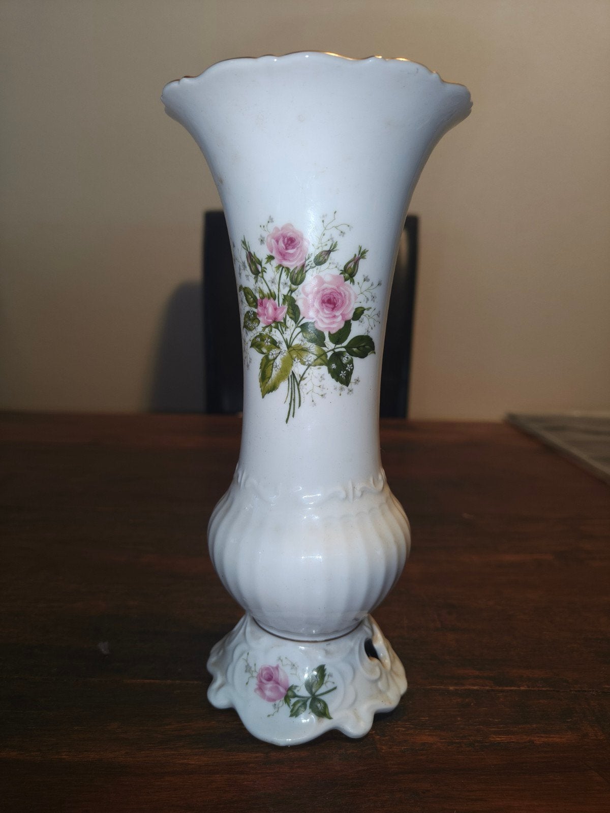 Seltmann Weiden Bavaria porselein vaas met Rozen Decor, Ophalen of Verzenden
