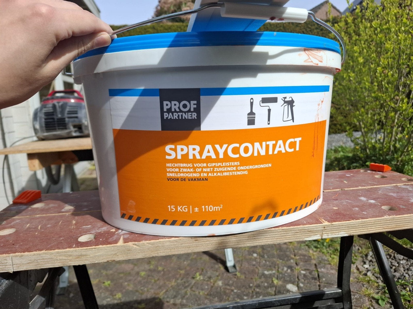 Stuc primer Spray contact, Ophalen, Gebruikt, Wit
