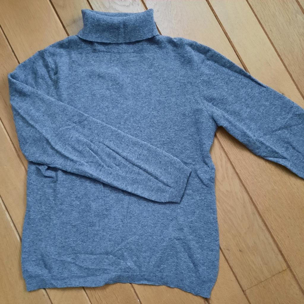 BENETTON kol trui koltrui grijs maat S, Maat 38/40 (M), Benetton, Ophalen of Verzenden, Zo goed als nieuw