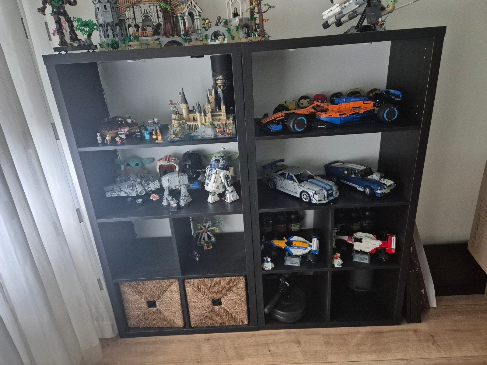 Ikea Kallax Kast 2x - Zwart, Gebruikt, Ophalen, Gebruikt