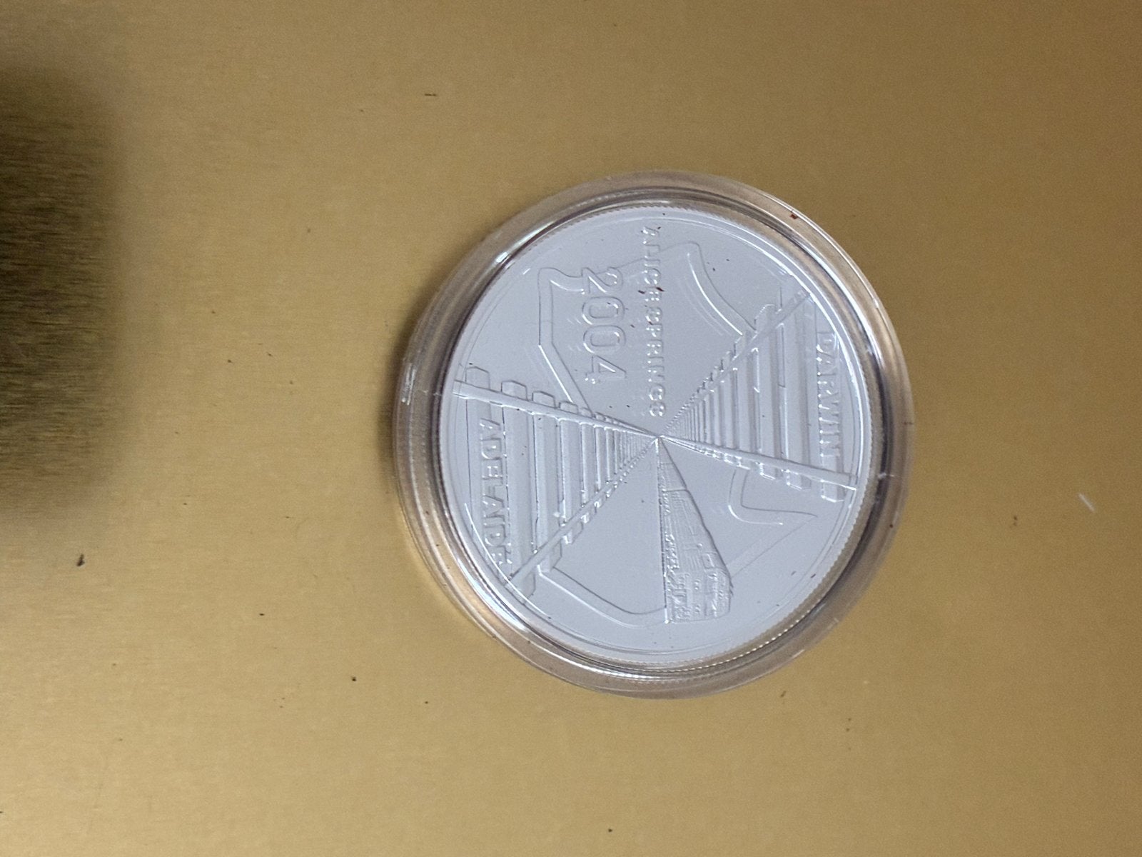 2004 Australische Zilveren Muntset - The Ghan Trein, Postzegels en Munten, Munten | Oceanië, Ophalen of Verzenden, Setje, Zilver