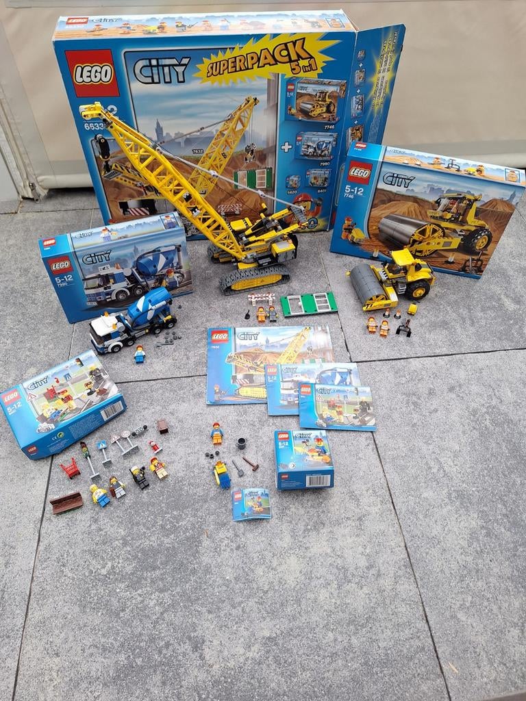 Lego 66330 - city bundle pack, super pack 5 in 1 compleet, City, Lego, Ophalen of Verzenden, Zo goed als nieuw