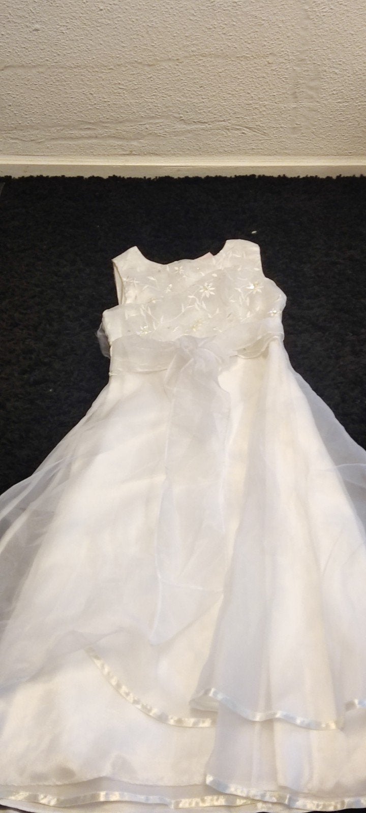 Elegante Witte Feestjurk voor Meisjes, Ophalen, Gebruikt, Meisje, Jurk of Rok