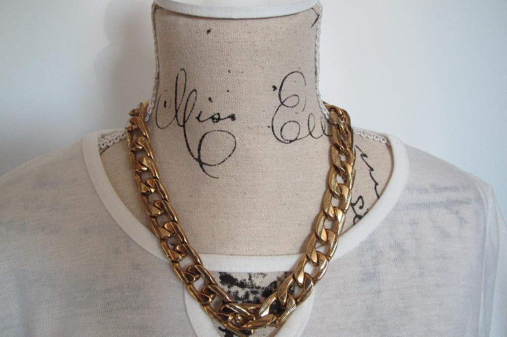 Gold chain necklace, Ophalen of Verzenden, Nieuw, Goud, Overige materialen