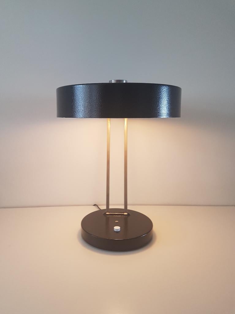 Vintage bureaulamp van Christiaan Dell voor Kaiser Leuchten, Ophalen of Verzenden, Metaal, Minder dan 50 cm, Vintage design, Deens design, Mid Century Modern