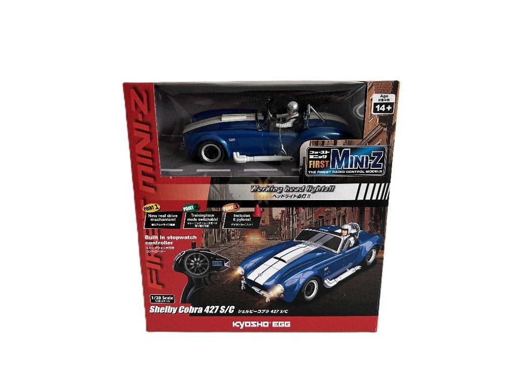Kyosho First Mini-Z 1:28 Shelby Cobra 427 S/C 1960, Ophalen of Verzenden, Nieuw, Overige schalen, Auto onroad