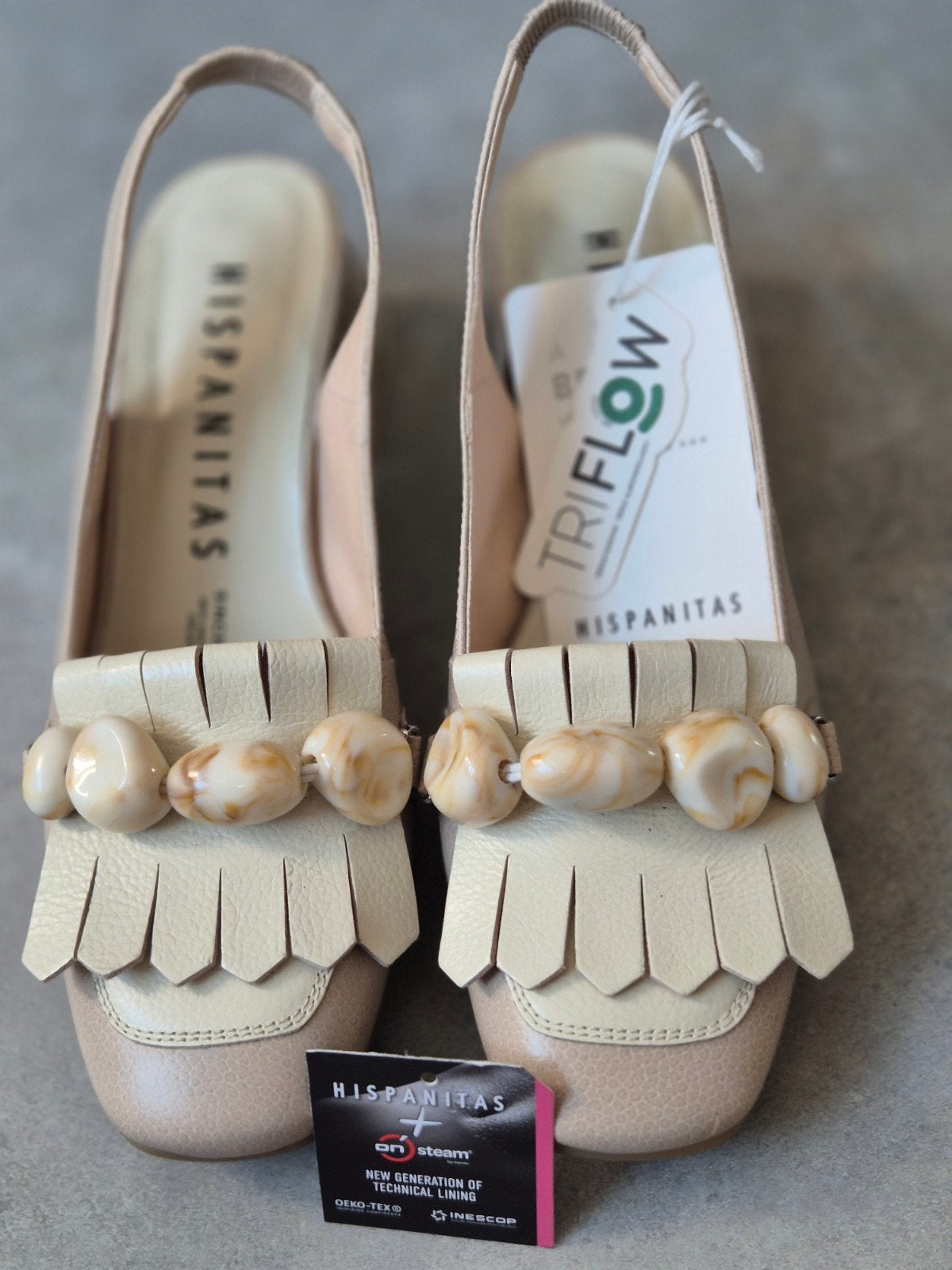 Hispanitas slingback pumps maat 39 - ZGA Nieuw, Kleding | Dames, Beige, #hispanitas #, Ophalen of Verzenden, Zo goed als nieuw