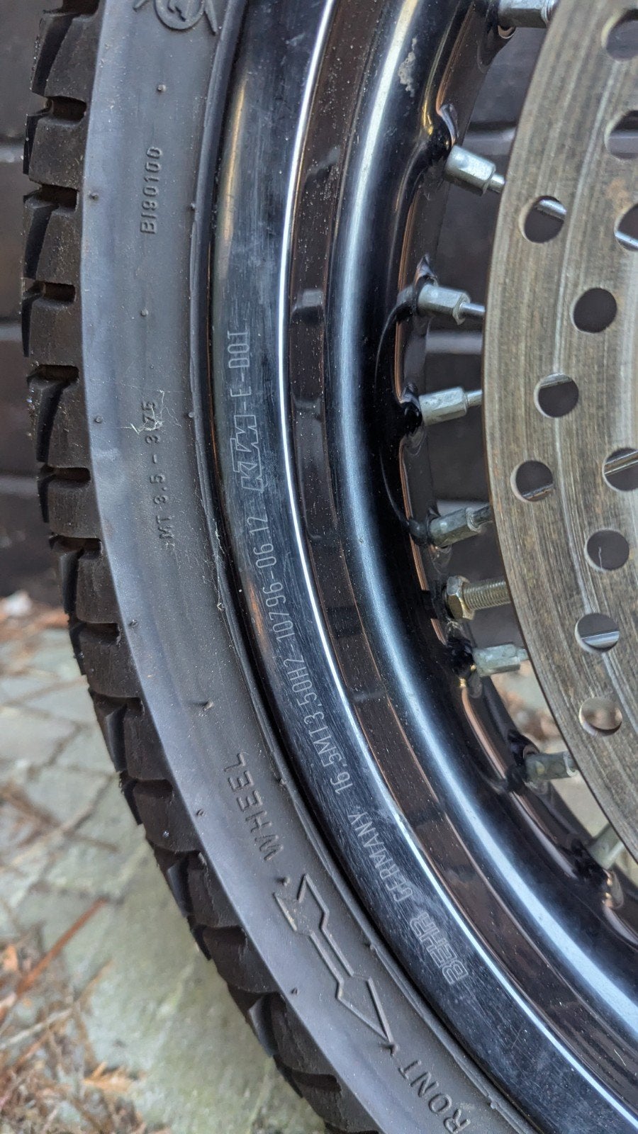 16,5 inch Saxess/Behr Supermoto velg KTM SMR/EXC, Ophalen, Gebruikt