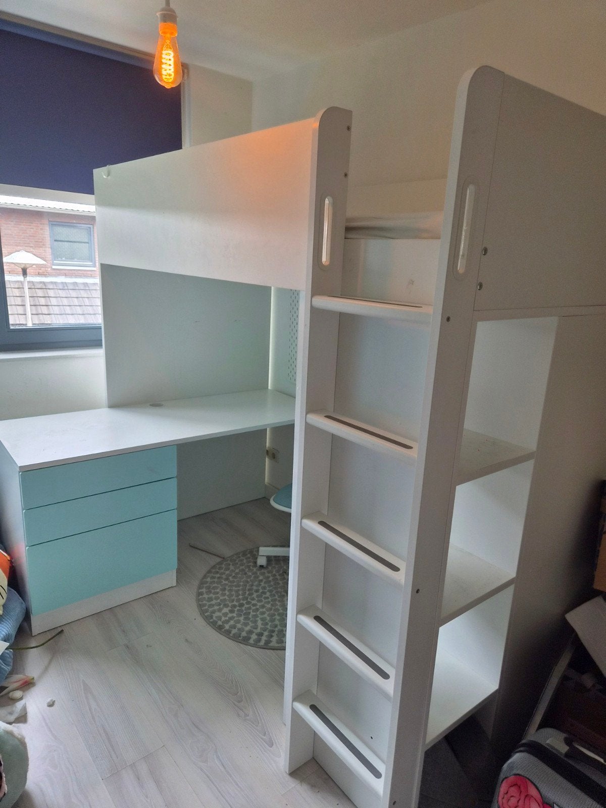 Smästad hoogslaper ikea, Huis en Inrichting, Slaapkamer | Stapelbedden en Hoogslapers, Ophalen, Eenpersoons, 90 cm, Hoogslaper