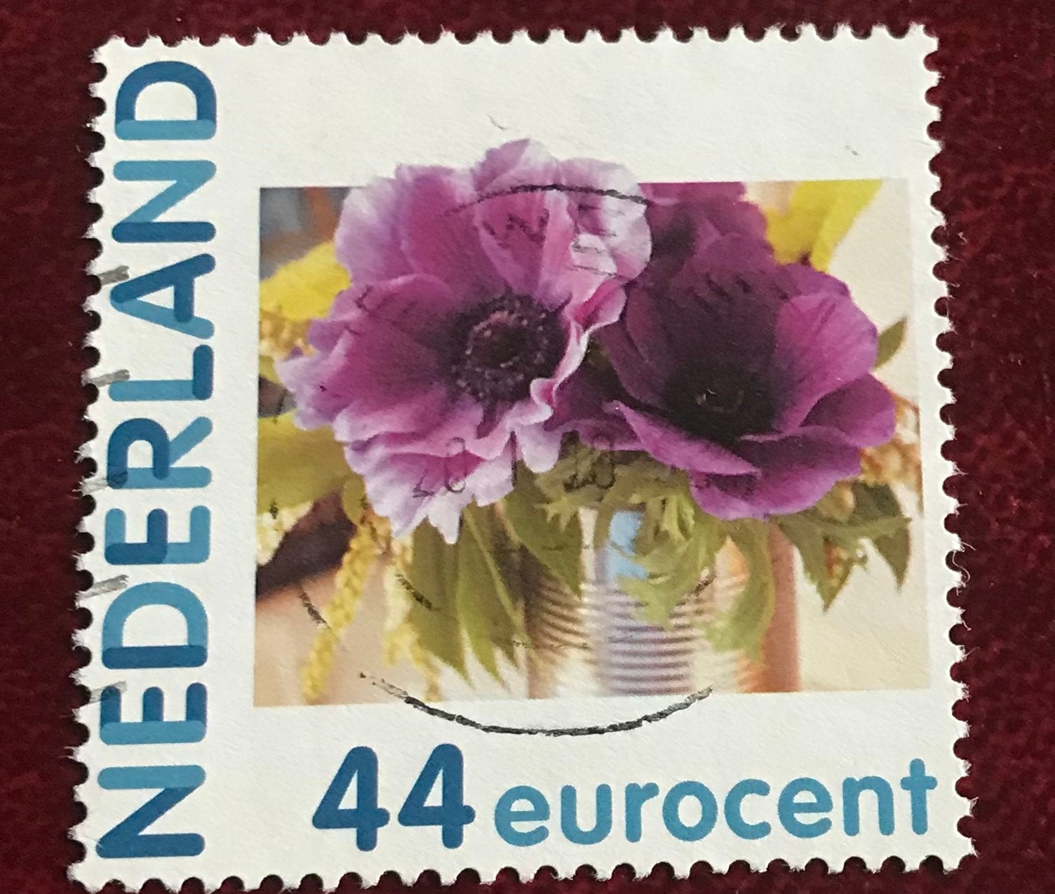 Kv288 halmark postzegel 44 eurocent - Anemonen, Ophalen of Verzenden, Na 1940, Gestempeld