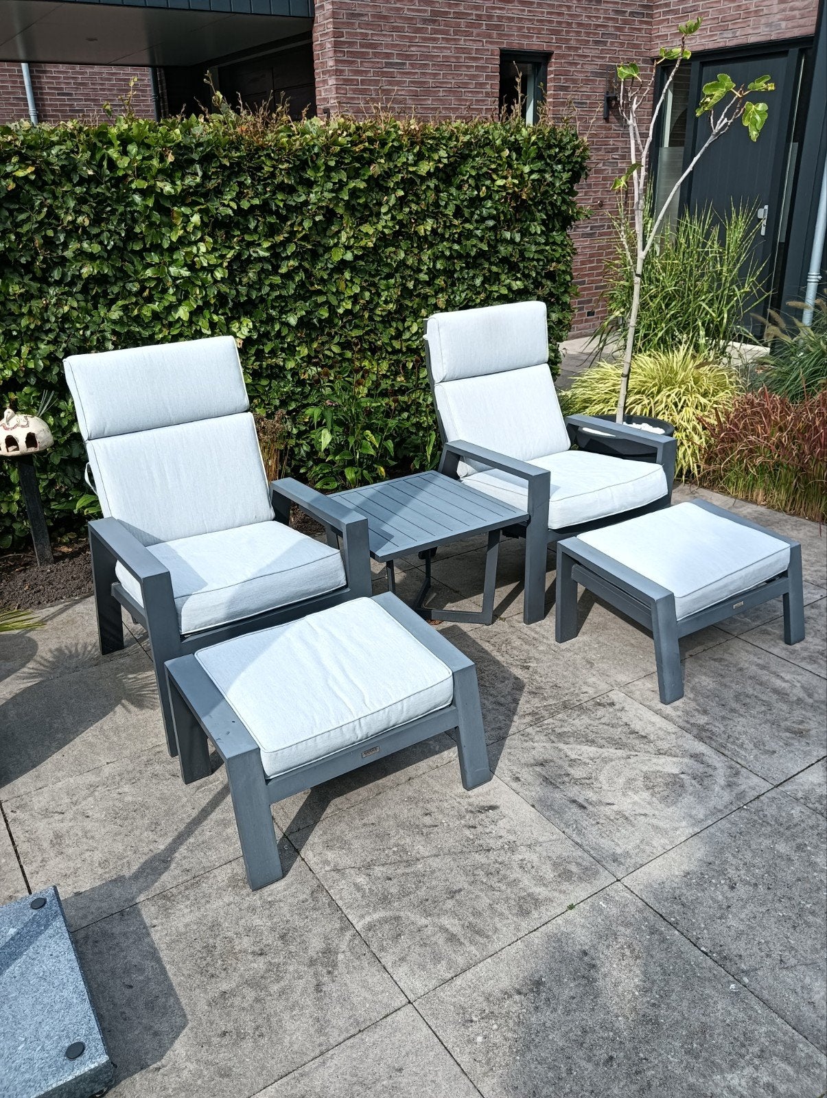 Garden Impressions Loungeset met opbergbox, Tuin en Terras, Bijzettafel, Aluminium, Zo goed als nieuw, Loungeset