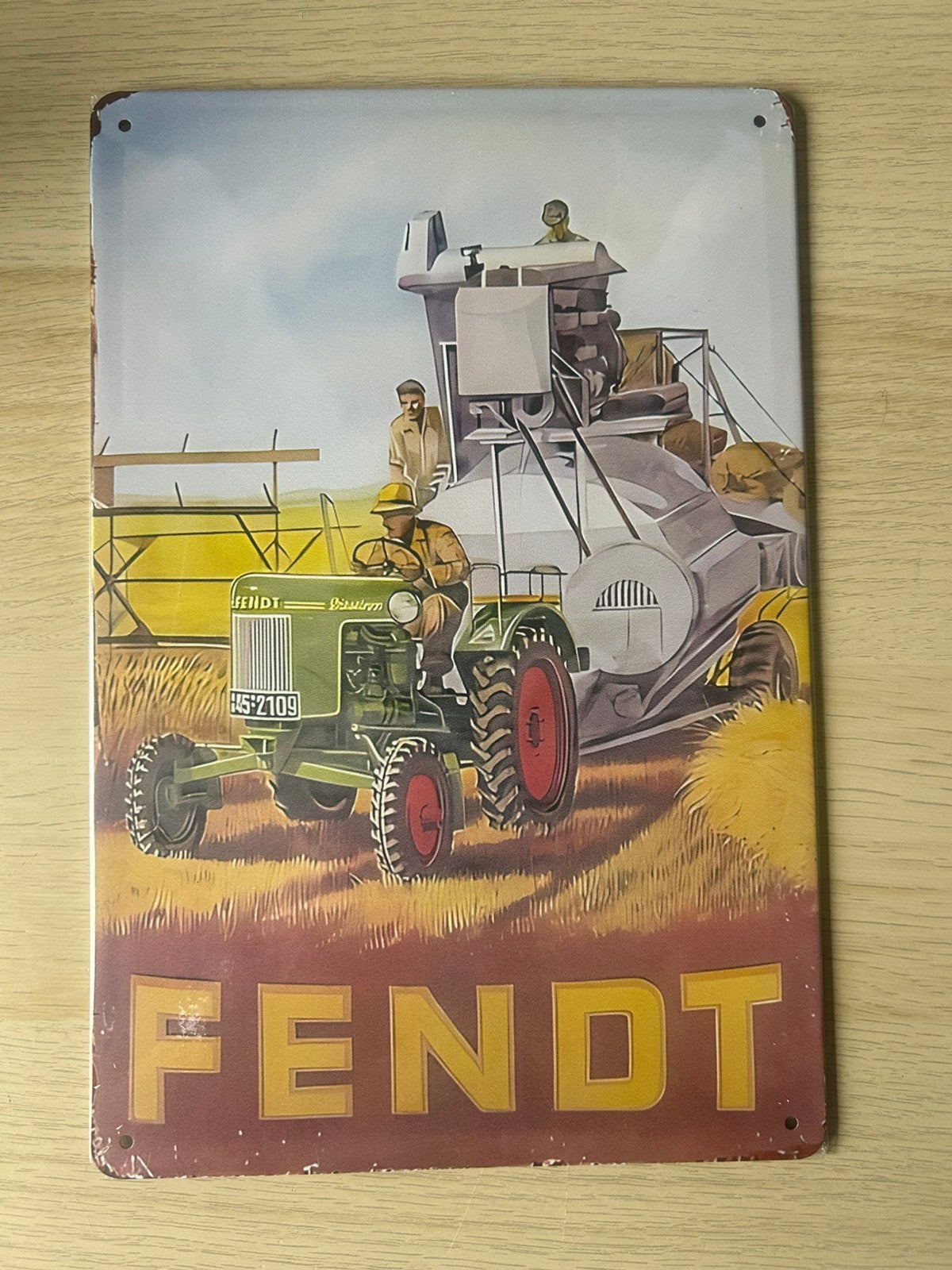 Reclamebord fendt, Ophalen of Verzenden, Nieuw, Reclamebord