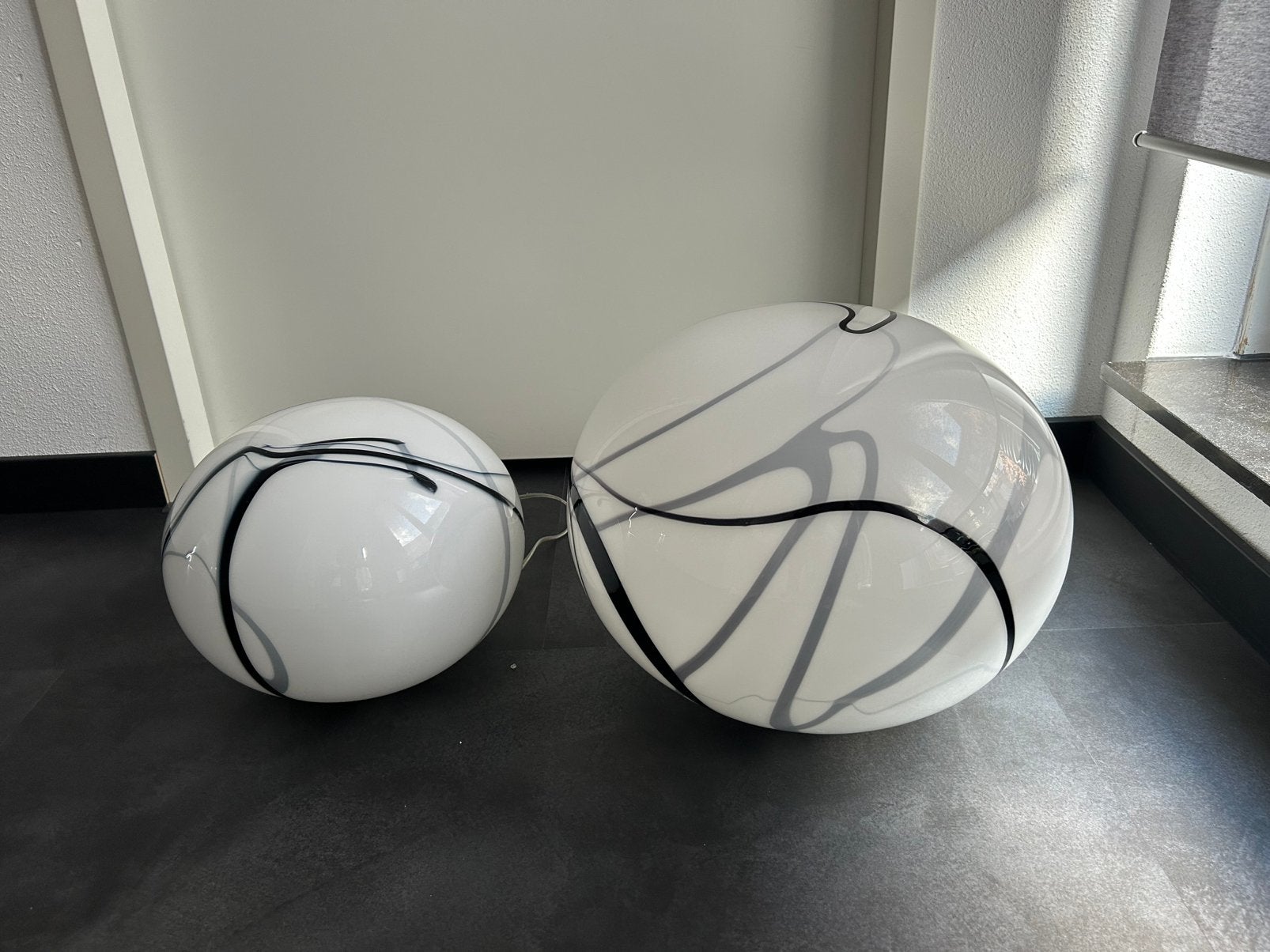 Zijlstra murano glazen design XL zebra lampen (ilu), Ophalen, Zo goed als nieuw