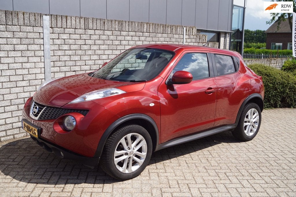 Nissan Juke 1.6 Acenta Sportst Apple Carplay met Navi Clima, Auto's, Nissan, Voorwielaandrijving, Euro 5, Zwart, 4 cilinders