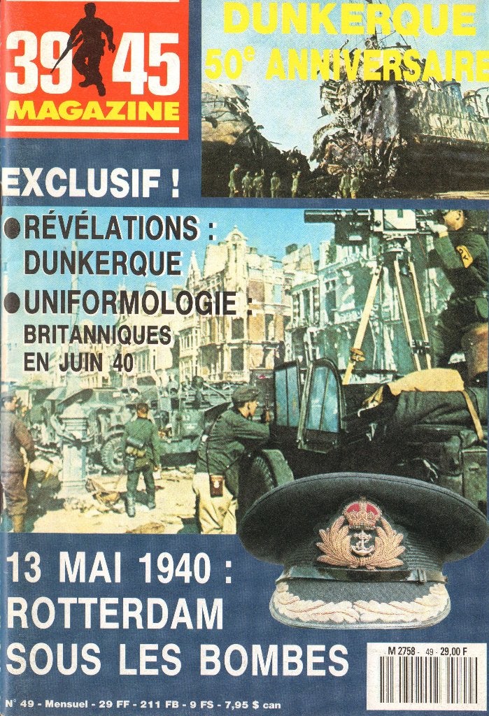 39 45 Magazine No 49, 13 mai 1940, Rotterdam sous les bombes, Verzenden, Voor 1940, Zo goed als nieuw, Landmacht