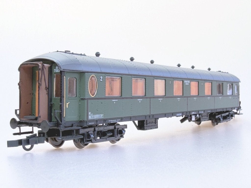 NS Ovaalramen rijtuig AB 7203 (Artitec 20.261.01), Hobby en Vrije tijd, Overige merken, Gelijkstroom, Wagon, Ophalen of Verzenden