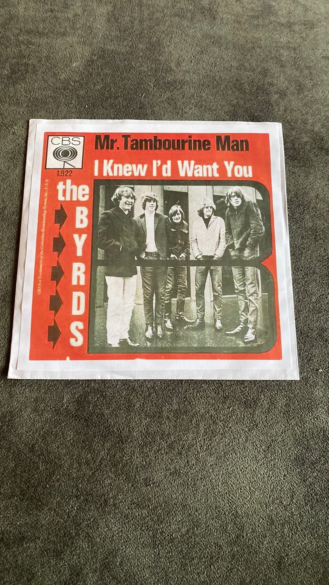 Vinyl single the Byrds - Mr tambourine man, Ophalen of Verzenden, Gebruikt, Pop